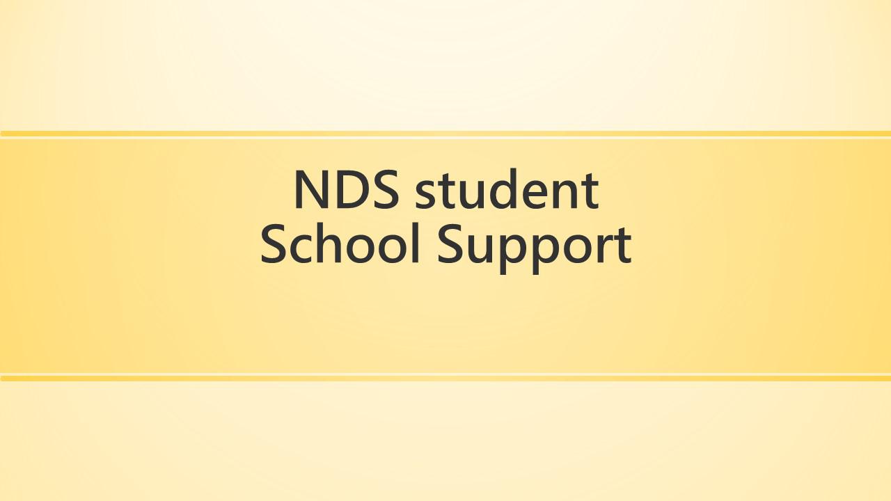 NDS student school support